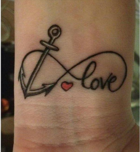 Anchor Tattoo On Wrist