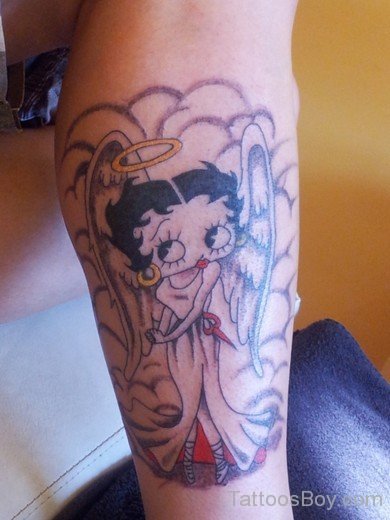 Angel Betty Boop Tattoo Design