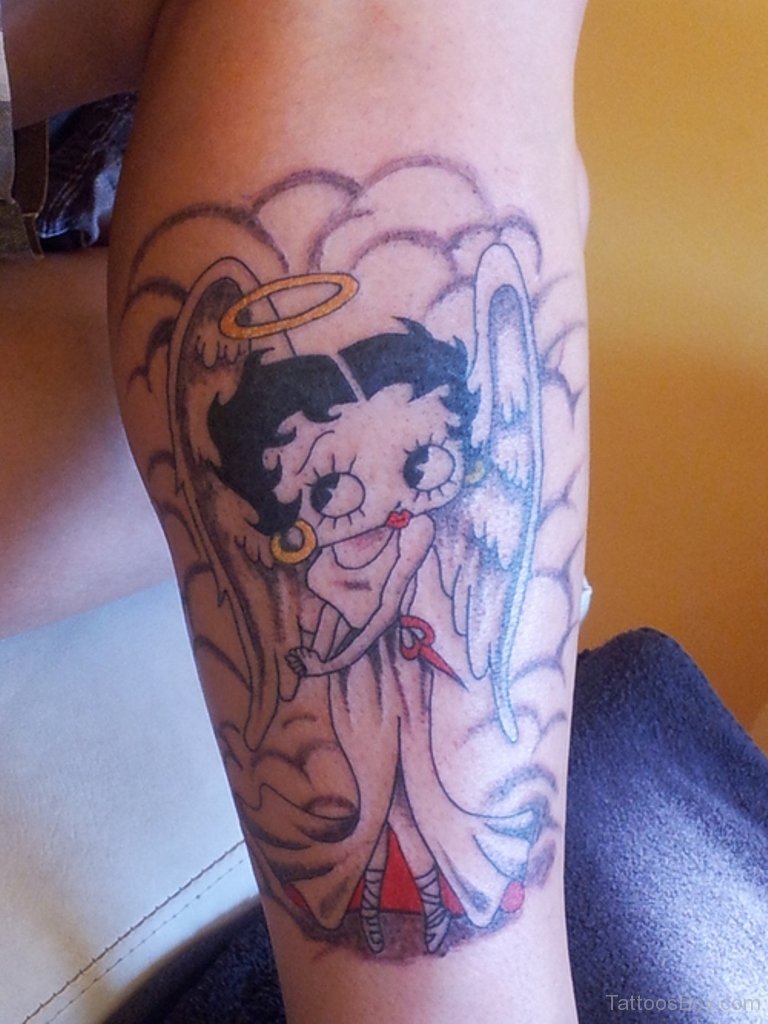 Angel Betty Boop Tattoo Design.