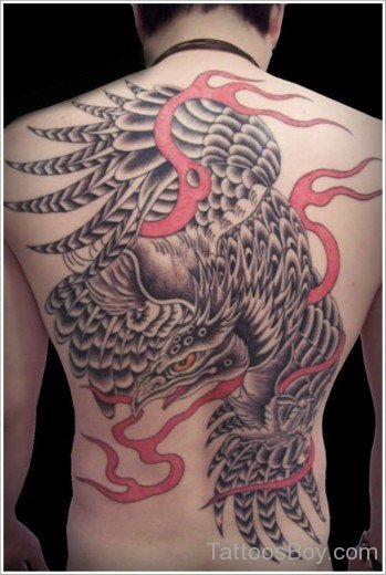 Asian Eagle Tattoo Design