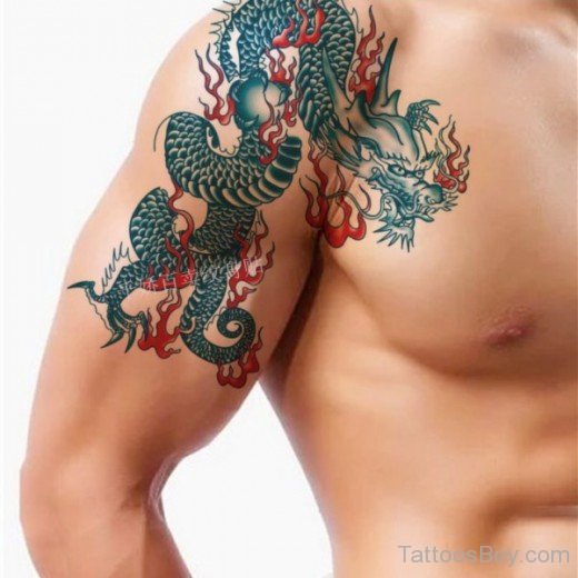 Attractive Dragon Tattoo Design