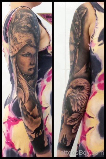 Attractive Full Sleeve Tattoo