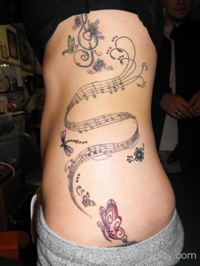 Attractive Rib Tattoo