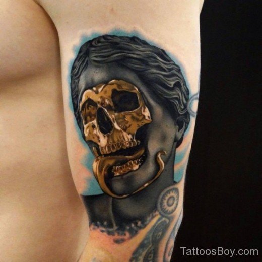 Attractive Skull Tattoo Design