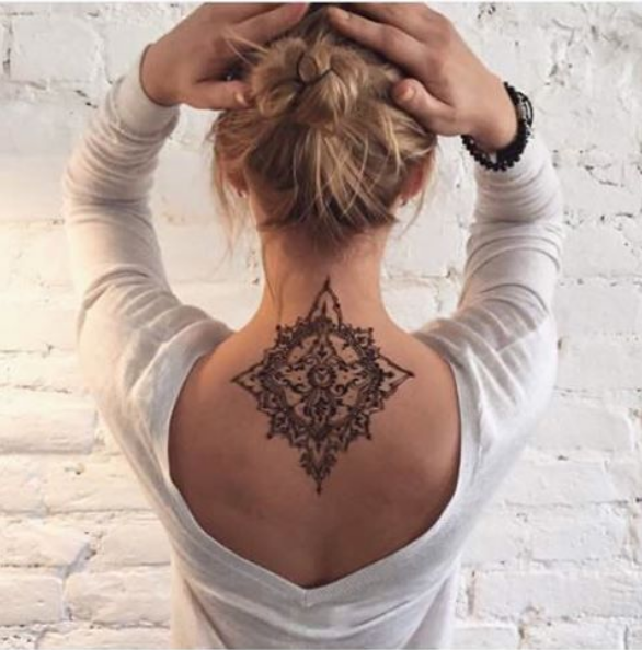 Elegant Back Tattoo