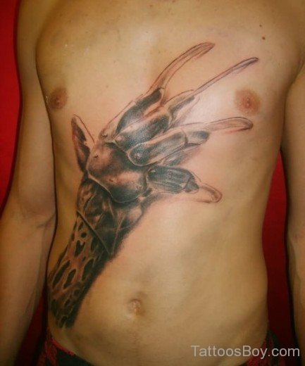 Awesome Claw Tattoo On Chest