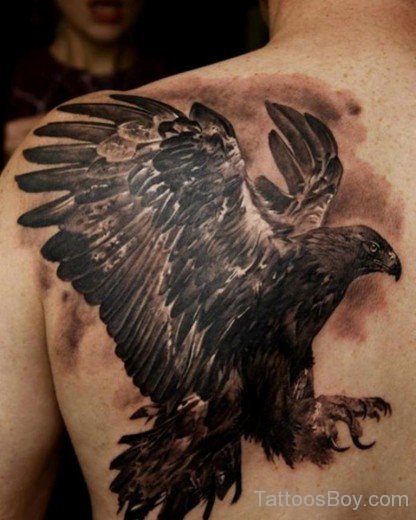 Awesome Eagle Tattoo On Back
