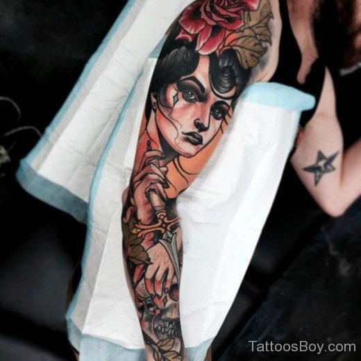 Awesome Full Sleeve Tattoo