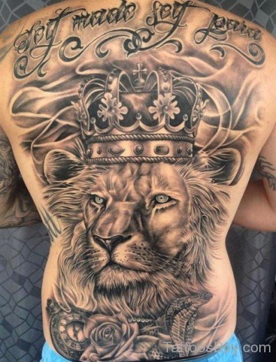 Awesome Lion Tattoo Design