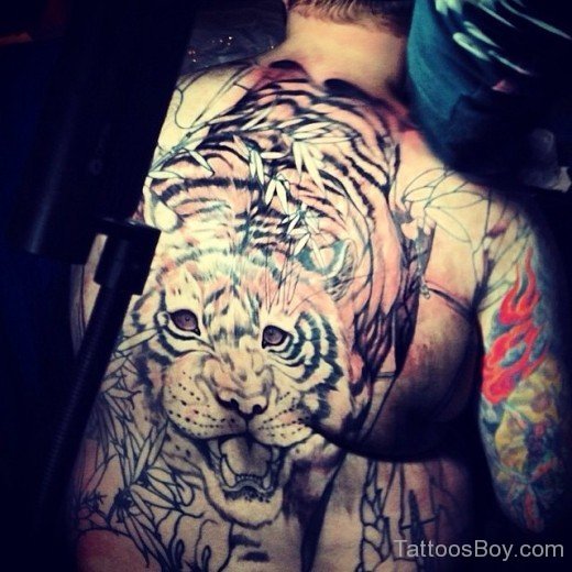 Awesome Tiger Tattoo Design