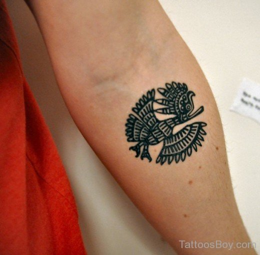 Aztec Bird Tattoo