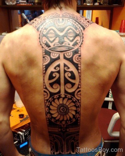 Aztec Tattoo On Back