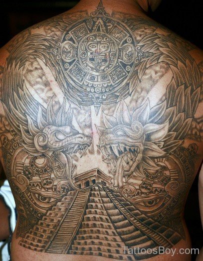 Aztec Tattoo On Back