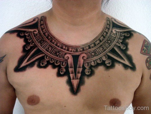 Aztec Tattoo On Chest 