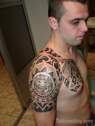 Aztec Tattoo On Chest