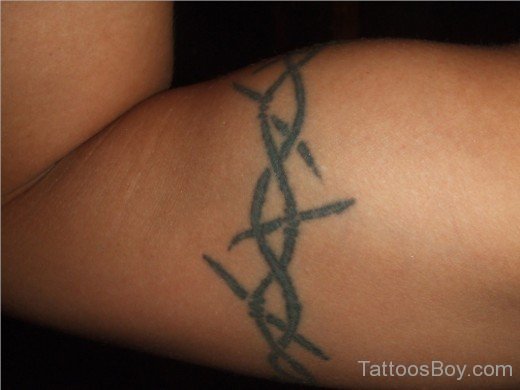 Barbed Wire Tattoo On Bicep