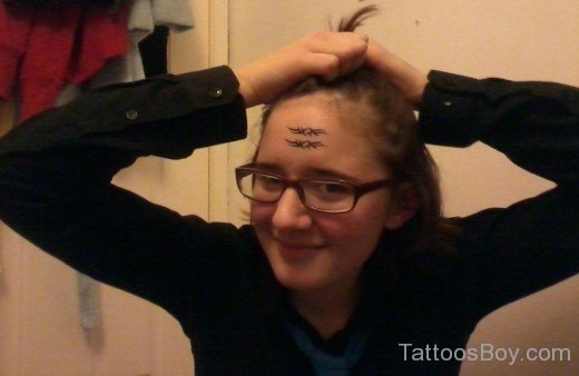 Barbed Wire Tattoo On Head