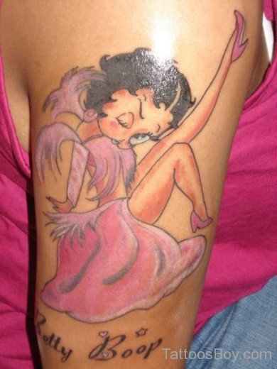 Beautiful Betty Boop Tattoo Design