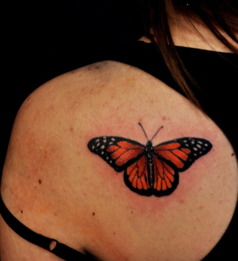 Beautiful Butterfly Tattoo Design