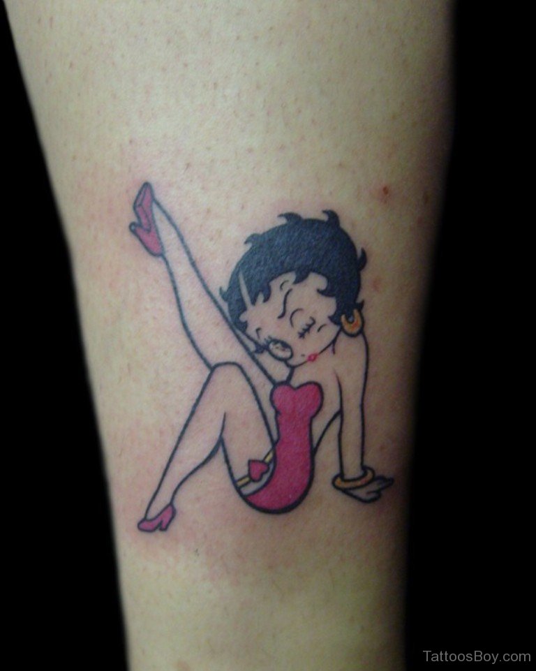 Betty Boop Tattoo Design.