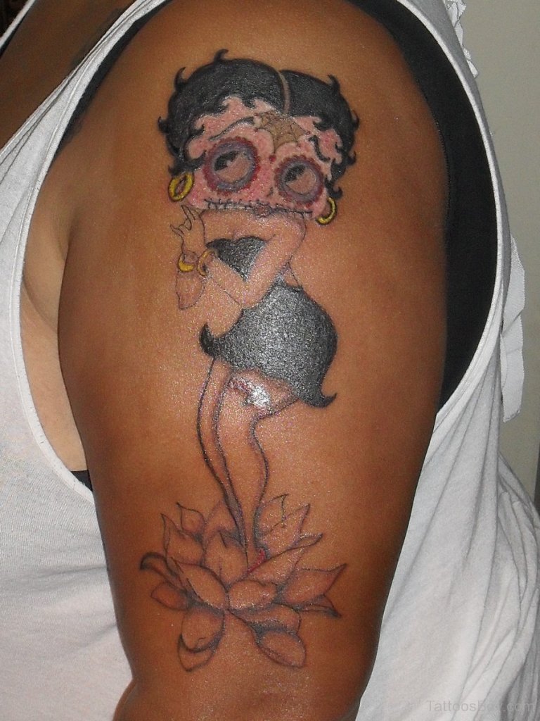 Betty Boop Tattoo Design.