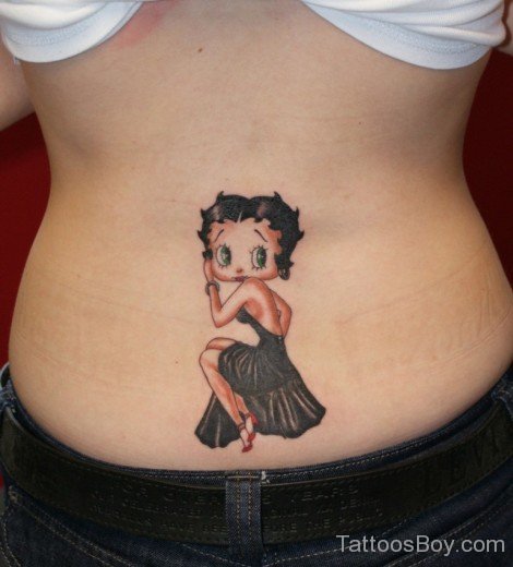Betty Boop Tattoo On Back