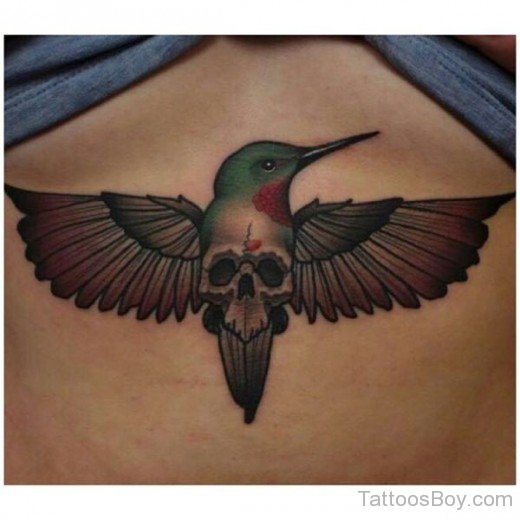 Bird And Skull Tatto
