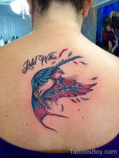 Bird Tattoo On Back