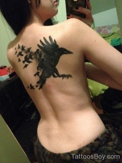 Bird Tattoo On Back