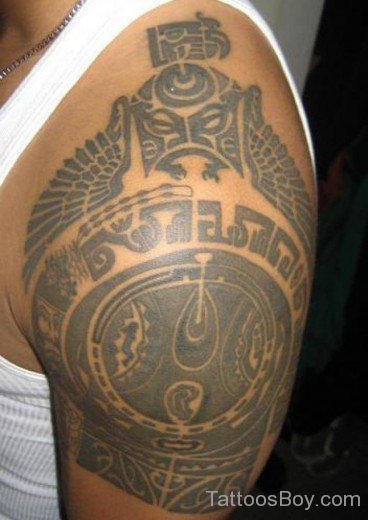 Black Aztec Tattoo