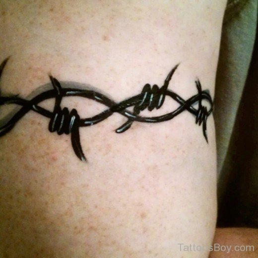 Black  Barbed Wire Tattoo