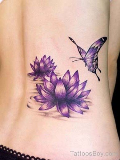 Blue Butterfly Tattoo