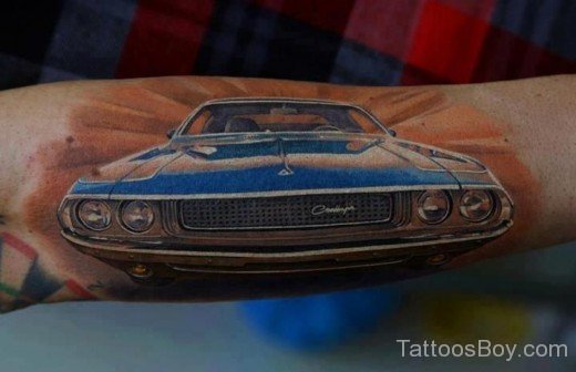 Blue Car Tattoo
