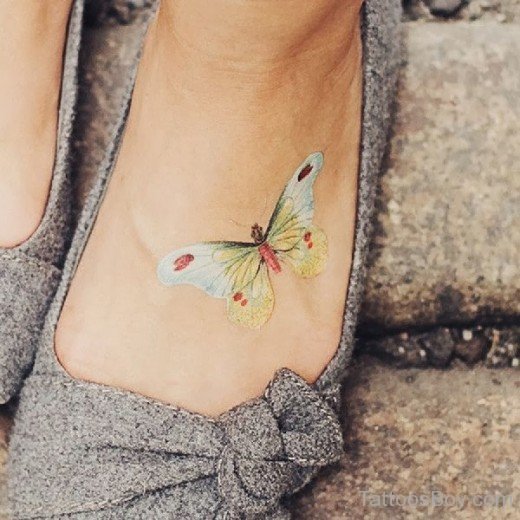 Butterfly Tattoo Foot