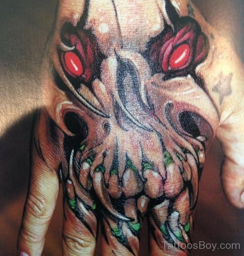 Claw Tattoo On Hand