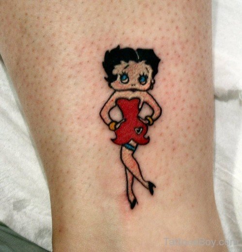 Colored Betty Boop Tattoo