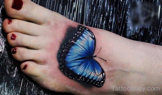 Colored Butterfly Tattoo