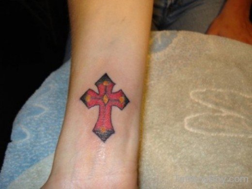 Infinity Cross Wrist Tattoo - wide 3