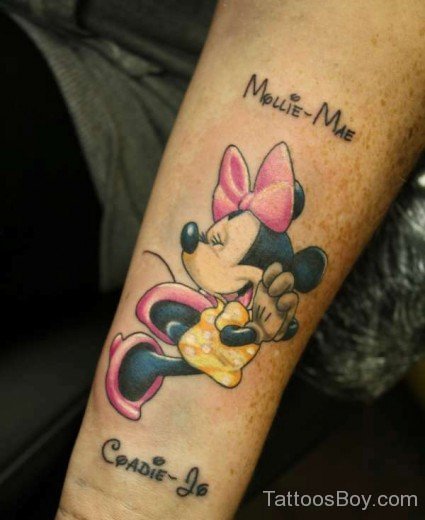 Colorful Mickey Mouse Tattoo