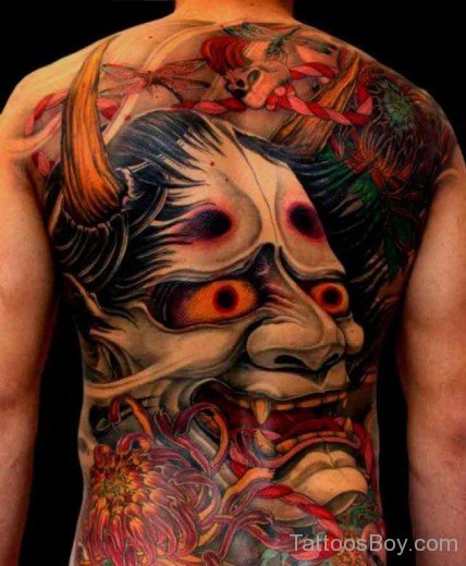 Demon Tattoo On Back