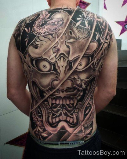 Demon Tattoo On Back