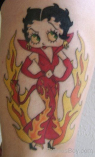 Devil Betty Boop Tattoo