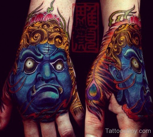 Devil Tattoo On Hand