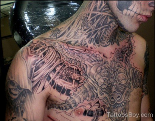 Finished Demonic Chest by Adam K at Apocalypse Tattoo. Buckhead (North-ish  Atlanta), GA. : r/tattoo