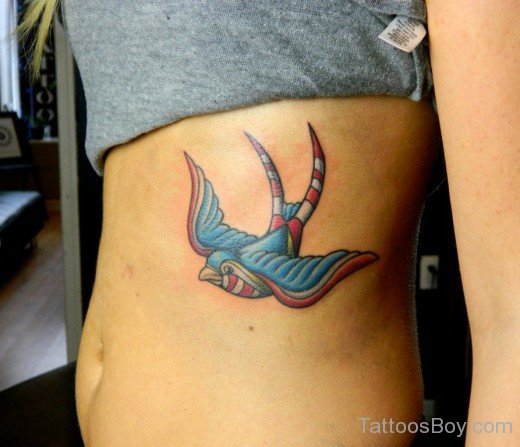 Dove Tattoo On Rib