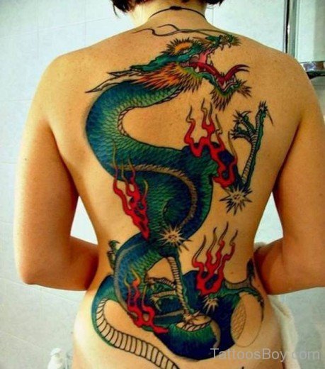 Awesome Dragon Tattoo Design 