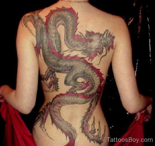 Dragon Tattoo On Back