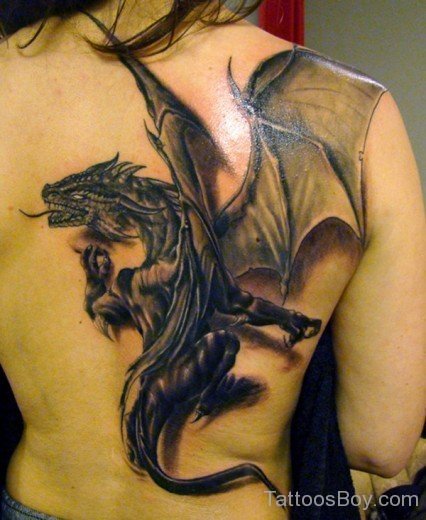 Dragon Tattoo On Back