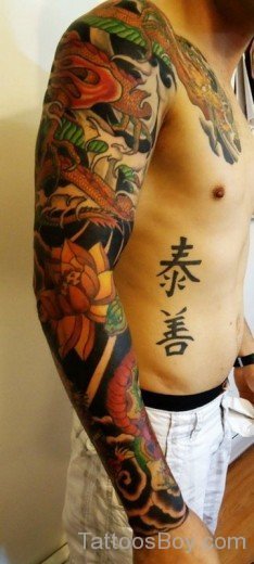 Dragon Tattoo On Full Sleeve