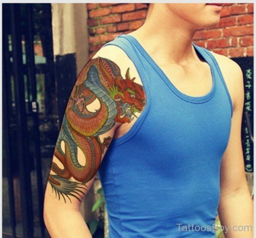 Dragon Tattoo On Shoulder